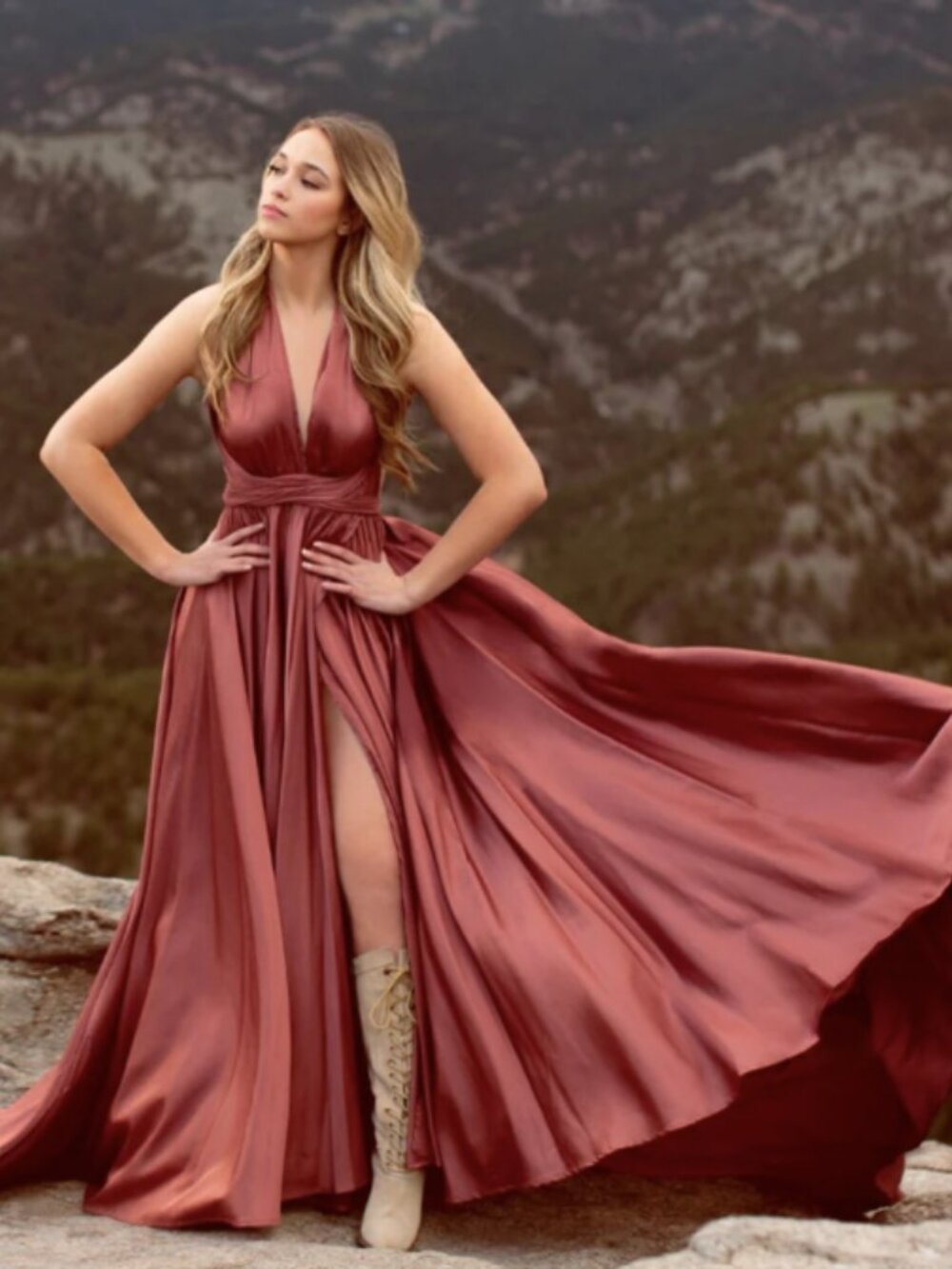 Joyfolie June Impact flying dress Cedarwood size M/L